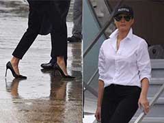 Melania Trump's Flood Fashion - 'Storm Stilettos,' FLOTUS Hat