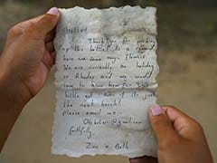 Couple's Message In A Bottle Travels 800 Kilometres, Reaches Gaza