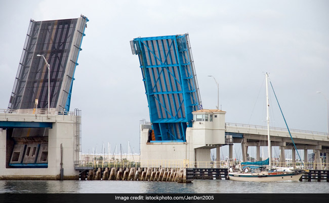 Man Launches Car Across 6-Foot Gap As Bridge Starts Opening