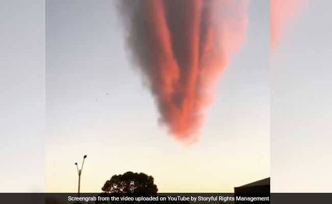 Strange Orange Cloud Formation Baffles Locals In Brazil. Watch Video