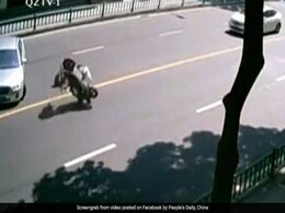 Watch: Scooter Flips 360 Degrees, Then Zooms Off Without Rider Watch: Scooter Flips 360 Degrees, Then Zooms Off Without Rider