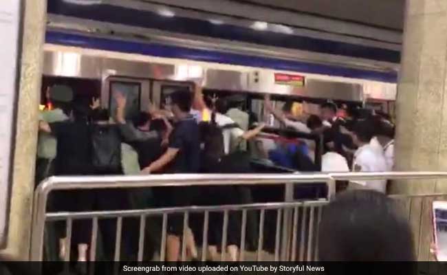 Watch: Passengers Push Train To Rescue Man Stuck In Platform Gap