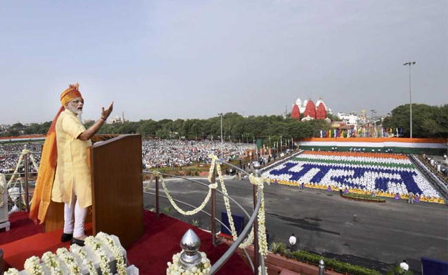 'A New India By 2022,' Vows PM Modi On Independence Day: 10 Points