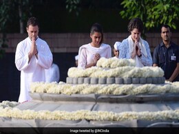 PM, Senior Leaders, Family Pay Tribute To Rajiv Gandhi On His 73rd Birth Anniversary PM, Senior Leaders, Family Pay Tribute To Rajiv Gandhi On His 73rd Birth Anniversary