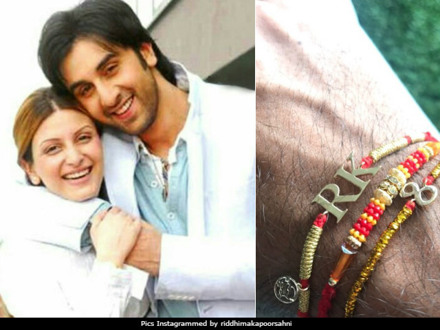 Ranbir Kapoor's Sister Riddhima Tied Him Rakhis Made Of Gold
