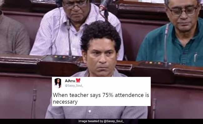 Sachin Tendulkar Attends Rajya Sabha, Instantly Becomes Meme On Twitter