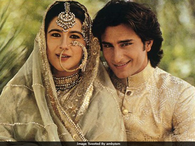 Saif Ali Khan, Amrita Singh's Wedding Pic Goes Viral. Twitter Thinks It's Beyond Funny