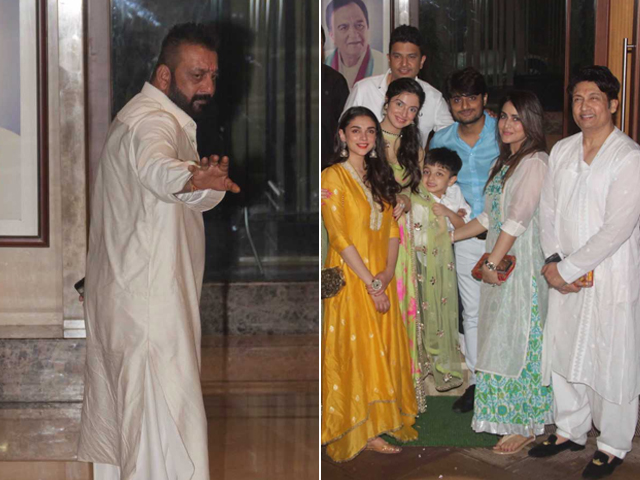 Ganesh Chaturthi 2017: Sanjay Dutt And Maanyata Celebrate With Team <i>Bhoomi</i>