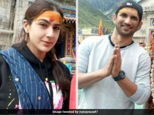 Sara Ali Khan Prays At Kedarnath Temple With Co-Star Sushant Singh Rajput Before Filming Begins