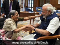 A 103-Year-Old, Schoolgirls Among Those Who Tied Rakhi To PM Narendra Modi
