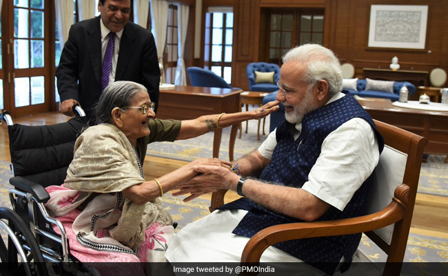A 103-Year-Old, Schoolgirls Among Those Who Tied Rakhi To PM Narendra Modi