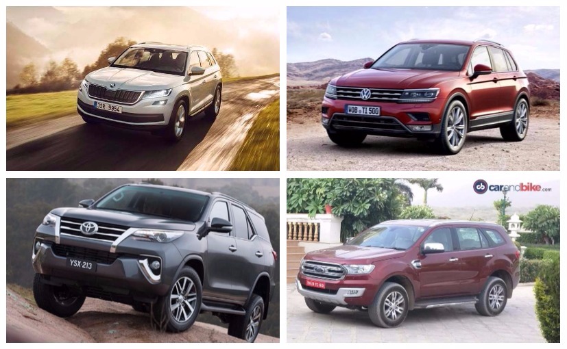 Skoda Kodiaq vs Toyota Fortuner vs Ford Endeavour vs Volkswagen Tiguan: Specifications Comparison