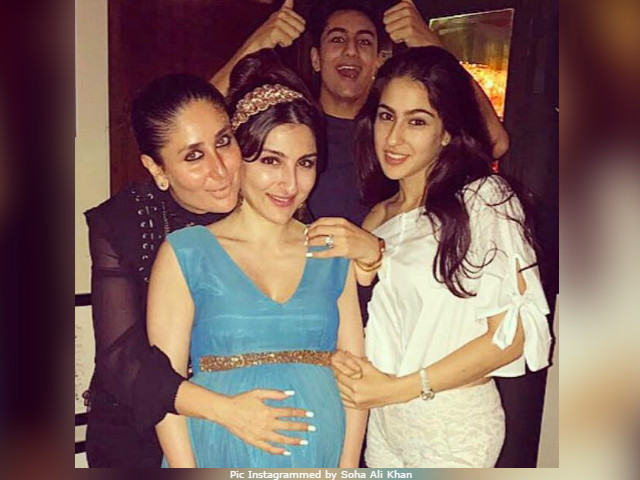 Soha Ali Khan And Her Baby Bump Stole Birthday Boy Saif Ali Khan's Thunder