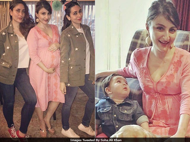 Taimur, Kareena And Karisma Were The Special Guests At Soha Ali Khan's Baby Shower. See Pics