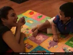No <i>Golmaal</i>, Just A Cute Video Of Tabu Making Tusshar Kapoor's Son Laugh