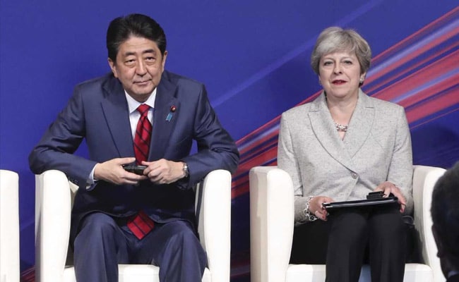 British PM Theresa May Attends Top Security Meeting In Japan British PM Theresa May Attends Top Security Meeting In Japan