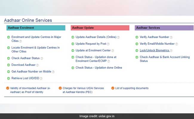 uidai website