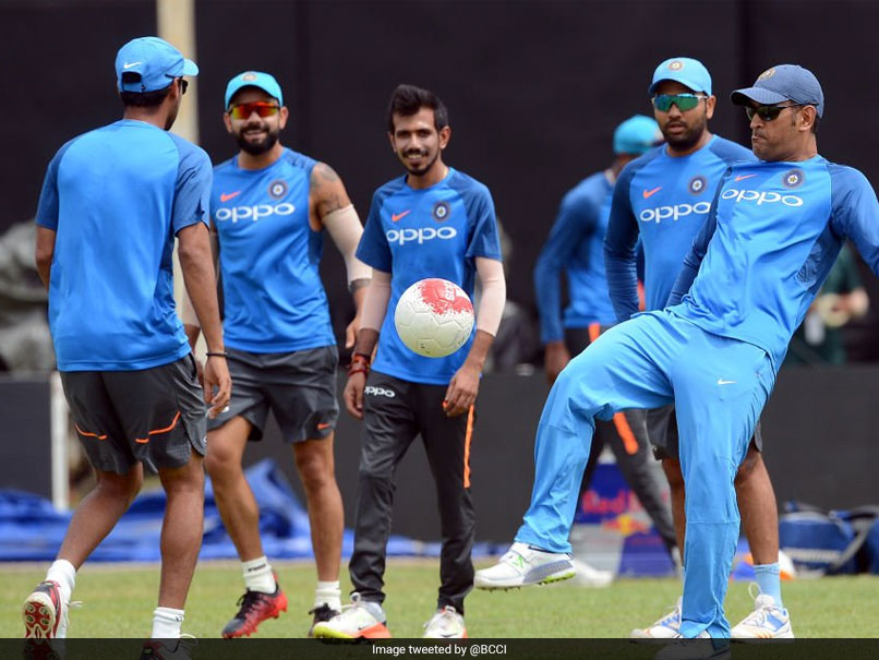 India vs Sri Lanka: It's Virat Kohli vs MS Dhoni On Football Field