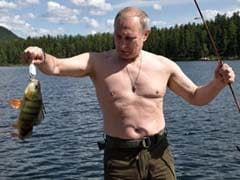 Vladimir Putin Bares Chest On Fishing Trip To Remote Siberian Lake