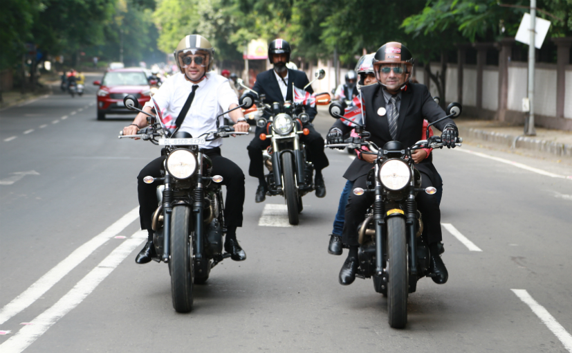 Classic Bike Riders Participate In Distinguished Gentleman's Ride