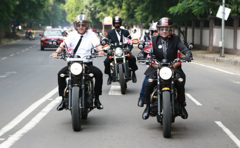 Classic Bike Riders Participate In Distinguished Gentleman's Ride