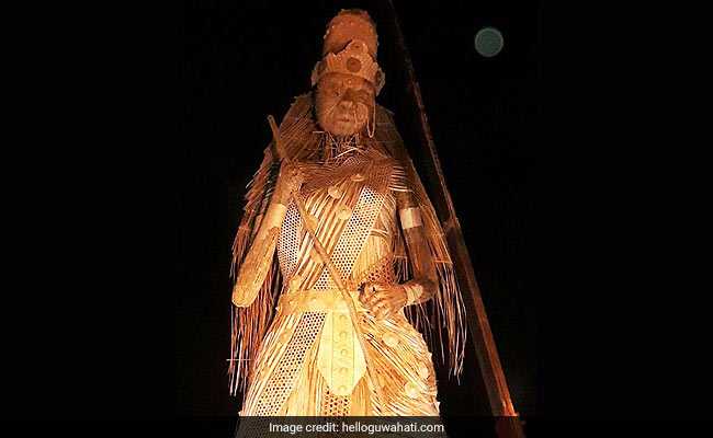 Guwahati Bamboo Durga Idol Aims For Guinness Book Of Records Entry