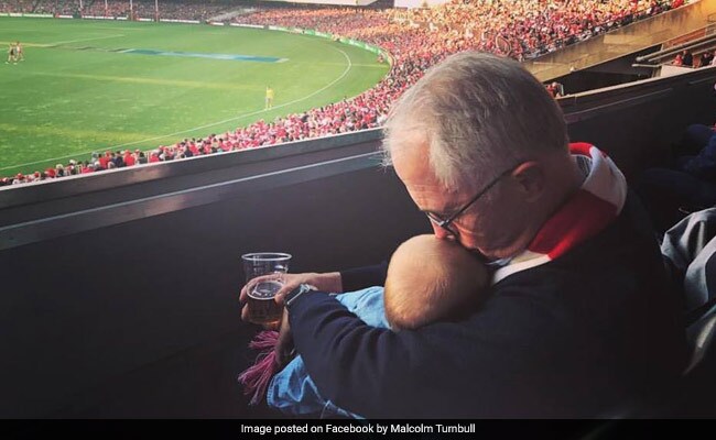Australian PM Defends Viral Pic Showing Him Holding Baby And Beer