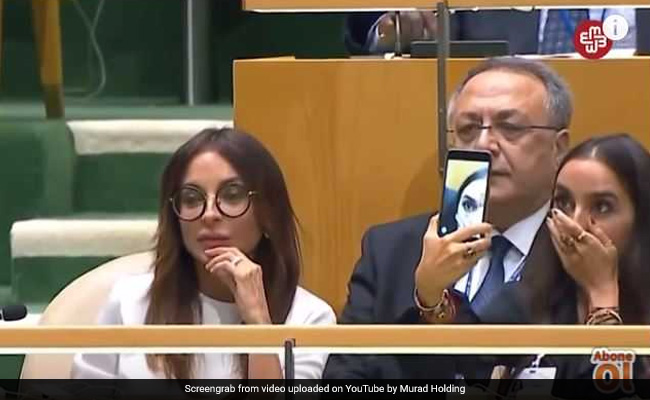 As Azerbaijan President Spoke On Genocide At UN, Daughter Took Selfies