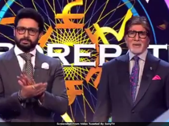 <i>Kaun Banega Crorepati 9</i>, Episode 15: Amitabh Bachchan Invites Abhishek On His Show