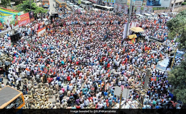 At BJP's Mega Rally In Mangaluru, Top Leader BS Yeddyurappa Detained