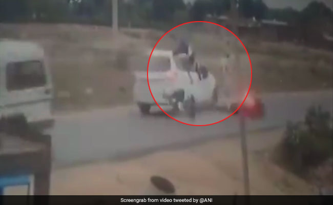 Watch: 3 Women Flung In Air After Head-On Collision With Car, All Survive