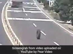 Runaway Tyre Spotted Rolling Down Highway. See Where It Landed