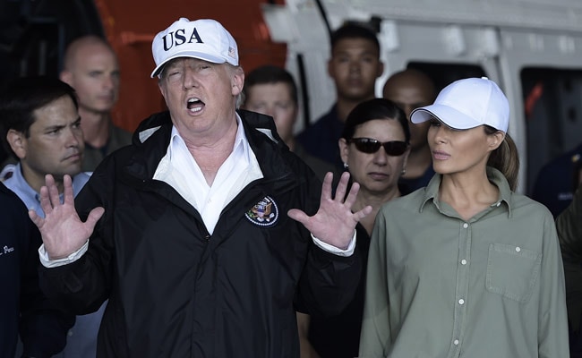 Donald Trump Visits Hurricane Hit Puerto Rico To Highlight Storm Response