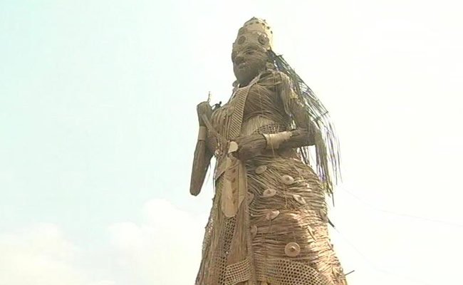 Guwahati's 100-Feet Durga Idol Aims For Guinness Book of Records