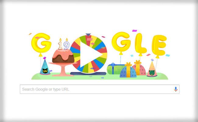 Google Birthday Surprise Spinner On The Search Engine's 19th Birthday. Here's How To Play