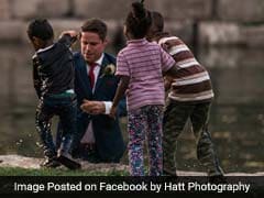 Groom Saves Child From Drowning In River. Pic Of That Moment Is Now Viral