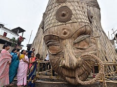 Guwahati's 101-Foot Durga Idol To Be World's Tallest Bamboo Sculpture