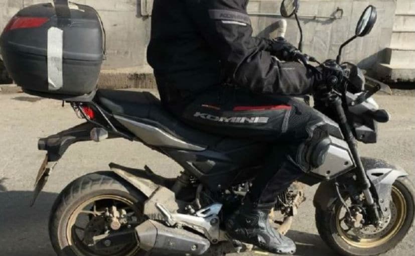 honda grom spotted testing on indian roads