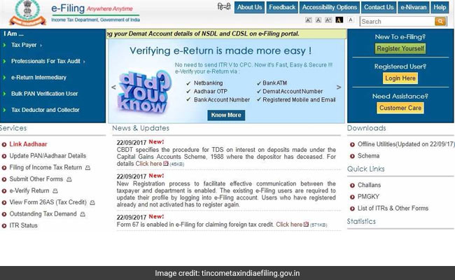 income tax e filing portal