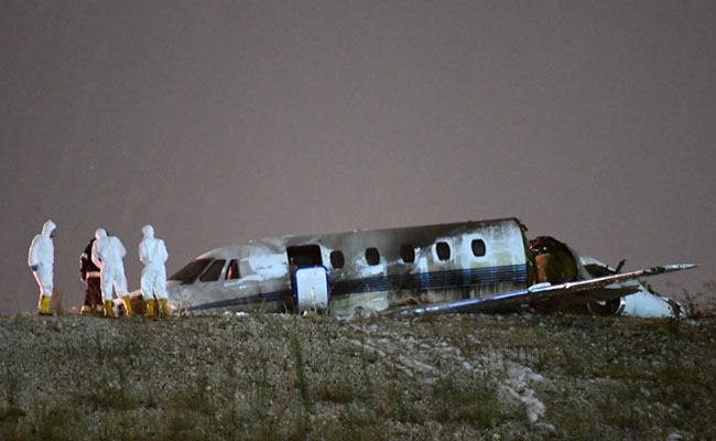 Private Jet Crashes Into This Airport, Bursts Into Flames, 4 Injured