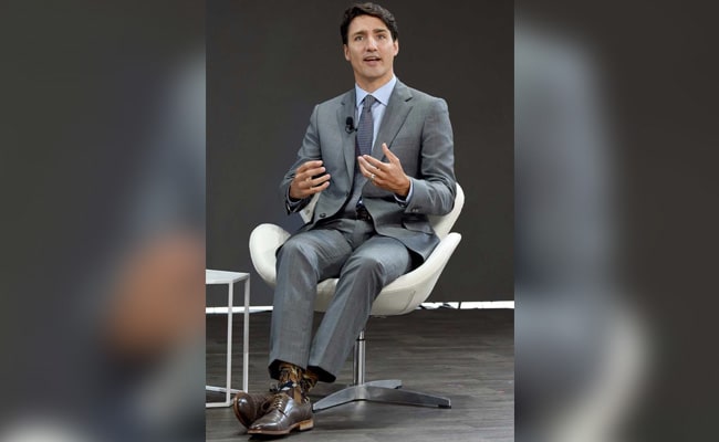 Justin Trudeau's Socks Are Breaking The Internet. Seen Them Yet?
