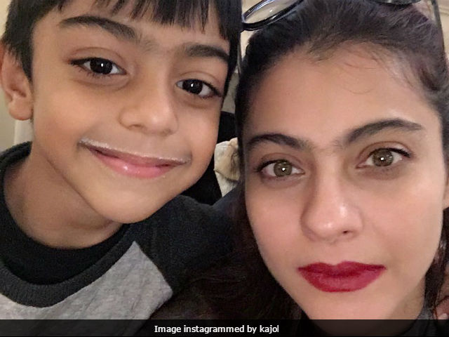 Kajol Has A Special Birthday Wish For Her 'Milk Moustache' Son Yug