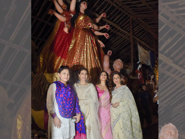 Durga Puja 2017: Kajol, Tanishaa, Sharbani Get Into Festive Mode