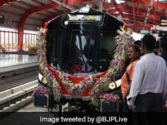 Rajnath Singh, Chief Minister Yogi Adityanath Inaugurate Lucknow Metro