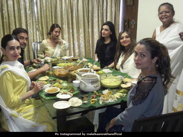 Onam 2017: Malaika Arora And Karisma Kapoor's Traditional Sadhya