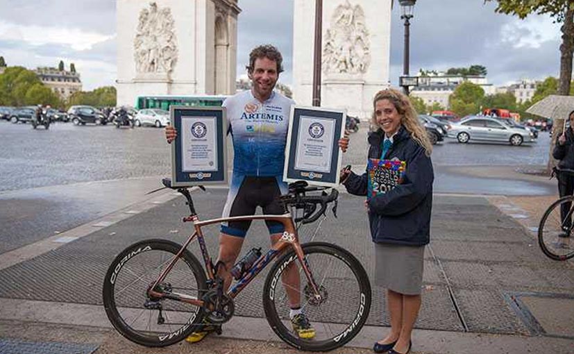 Cyclist Sets Guinness World Record For Fastest Round-The-World Trip