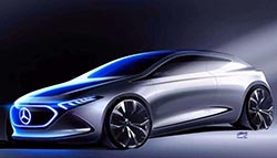 New Mercedes-Benz Concept EQ A Sketch Shows It's A Sleek Hatchback