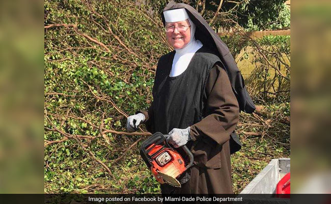 Chainsaw-Wielding Nun Joins Relief Work In Hurricane Irma-Hit Florida