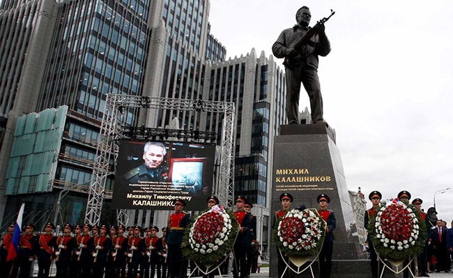 Russia Unveils Monument To Designer Of Iconic AK-47 Rifle