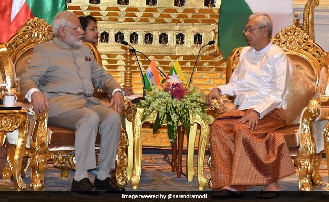 पीएम नरेंद्र मोदी मिले म्यामांर के राष्ट्रपति से, मुलाकात को बताया 'शानदार’